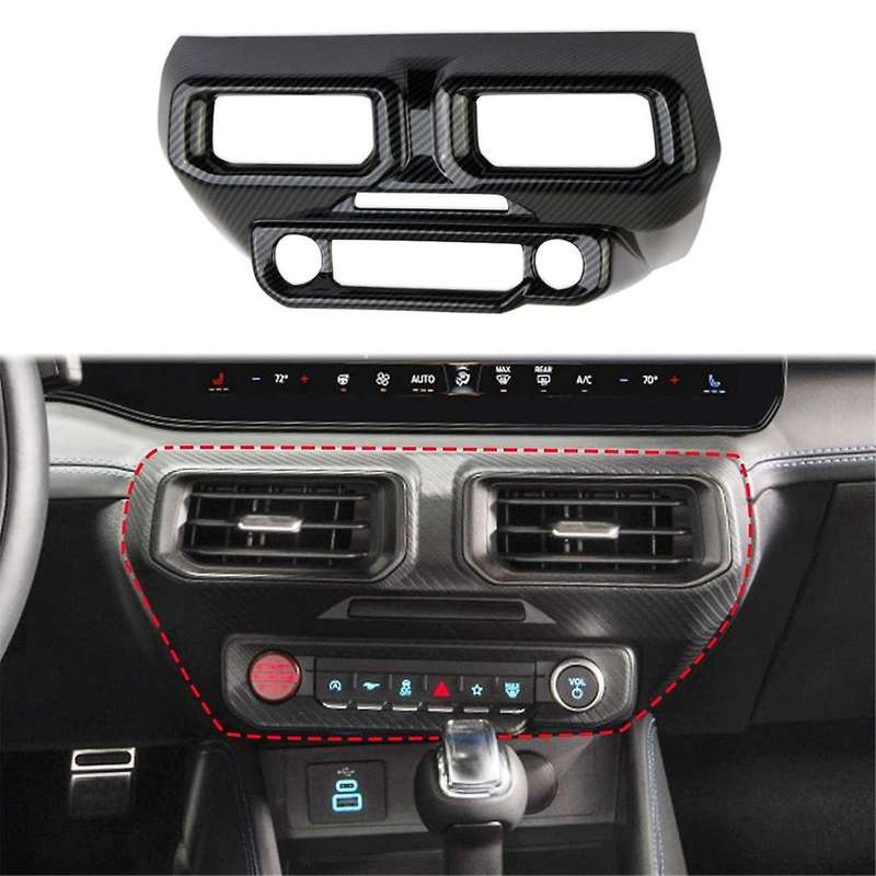 Center Console Air Vent Cover Trim for 2024 Interior Accessories Carbon Fiber
