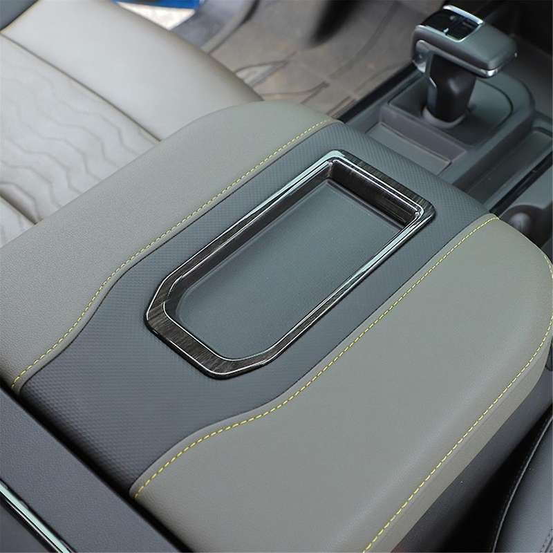 Center Console Armrest Box Slot Trim Cover for , Grain