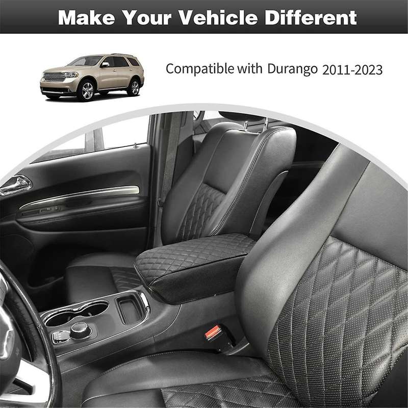 Center Console Armrest Box Cover Armrest Protector Pad Interior Accessories for Durango 2011-2023