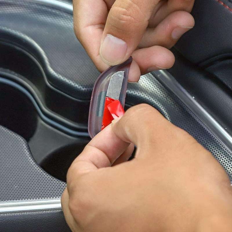 Center Console Armrest Open Button Trim Decoration Car Interior Accessories for 2015 Up,Red