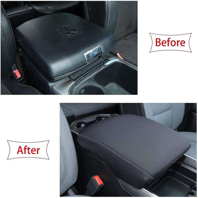 Center Console Armrest Cover Pad Soft Arm Rest Protector for RAM 1500 2500 3500 2018-2020 Car Access