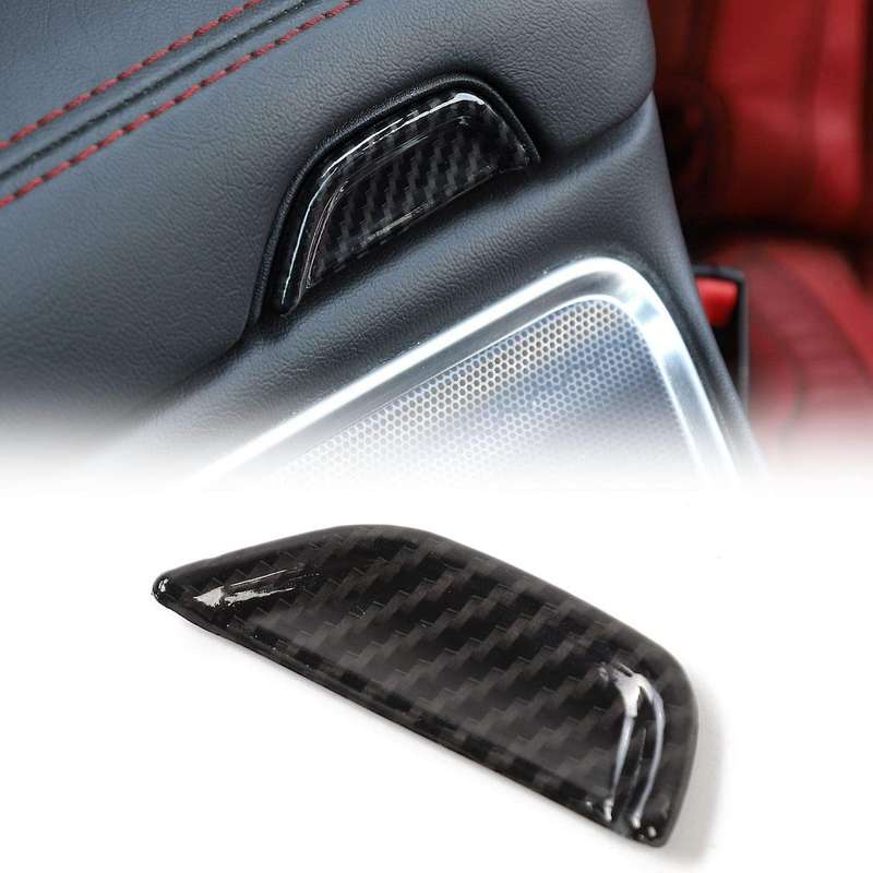 Center Console Armrest Open Button Trim Decoration Car Interior Accessories for 2015 Up,Carbon Fibre