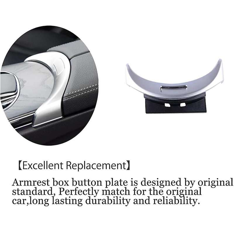 Center Console Armrest Storage Box Button Switch Cover for W205 C180 C200 C260 C300 GLC260 GLC300, 2