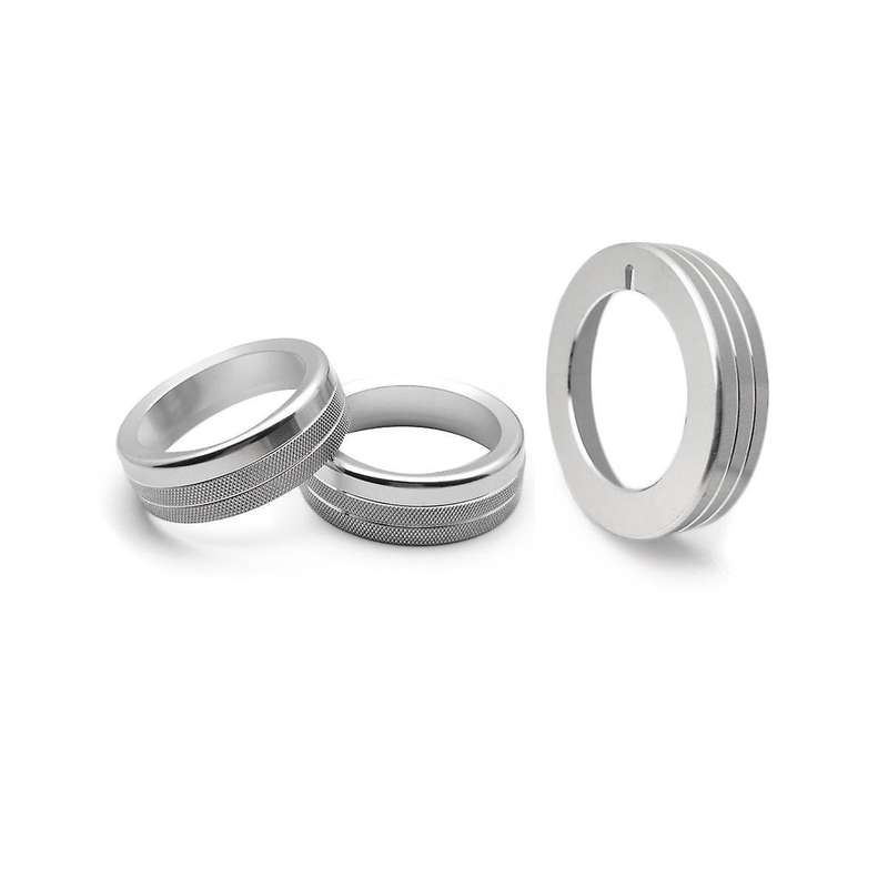 Center Console Audio Headlight Knob Decorative Ring Interior Knob Ring Auto Accessories for 15-20 S