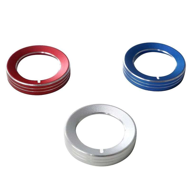 Center Console Audio Headlight Knob Decorative Ring Interior Knob Ring Auto Accessories for 15-20 R