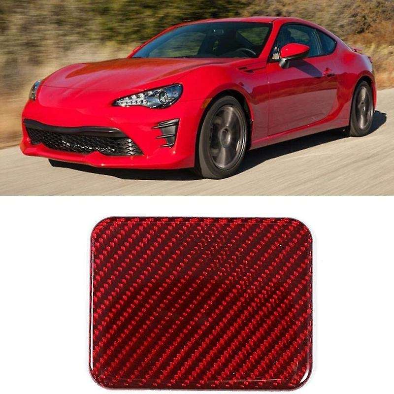 Center Console Button Cover,Carbon Fiber Center Console Seat Heating Button Trim Cover Red Fit for B