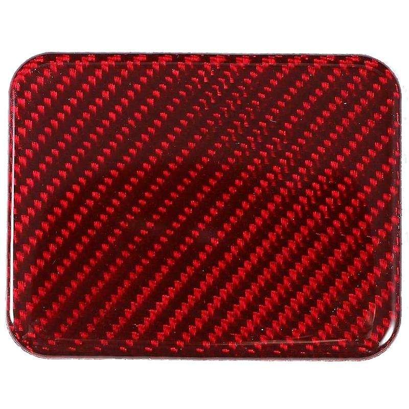 Center Console Button Cover,Carbon Fiber Center Console Seat Heating Button Trim Cover Red Fit for B