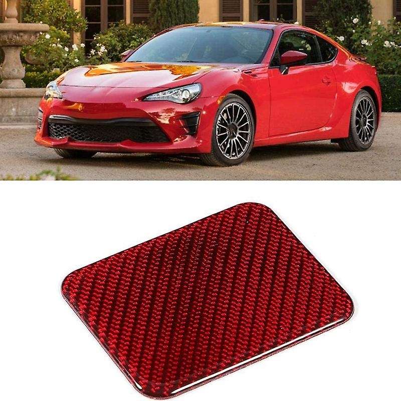 Center Console Button Cover,Carbon Fiber Center Console Seat Heating Button Trim Cover Red Fit for B