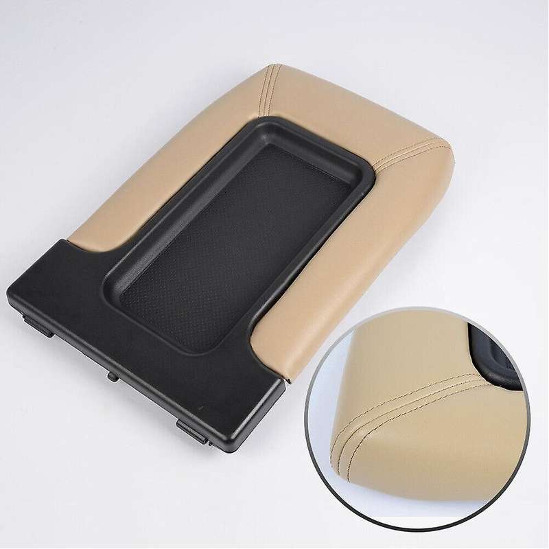 Center Console Cover Fit for 99-07 19127366 Lid Armrest Latch Beige