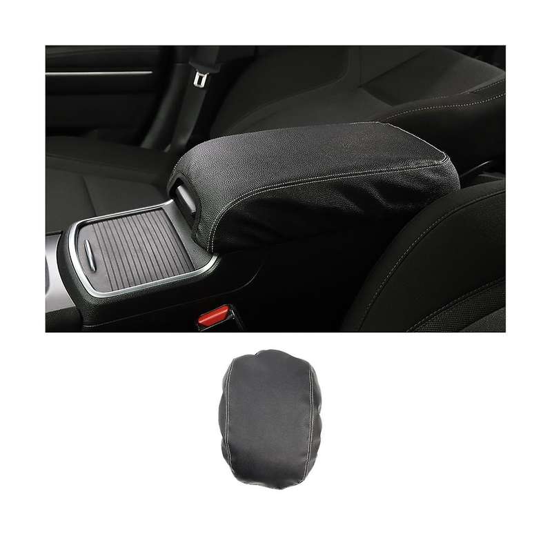 Center Console Cover Armrest Pad Cover Trim for Charger 300C 2011-2023 Accessories - Black