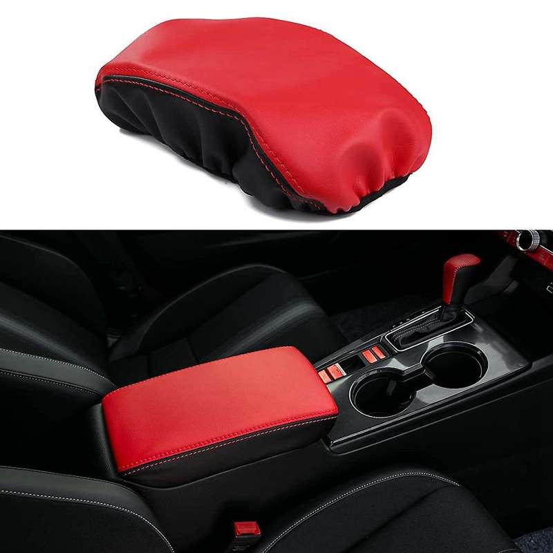 Center Console Cover for 11Th Gen 2022 PU Leather Armrest Box Cover Pad Storage Organizer Accessorie
