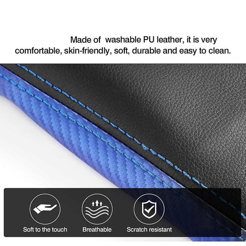 Center Console Cover for Escape 2020-2022 Sport 2021 Armrest Box Cover Pad PU Leather Accessories, B