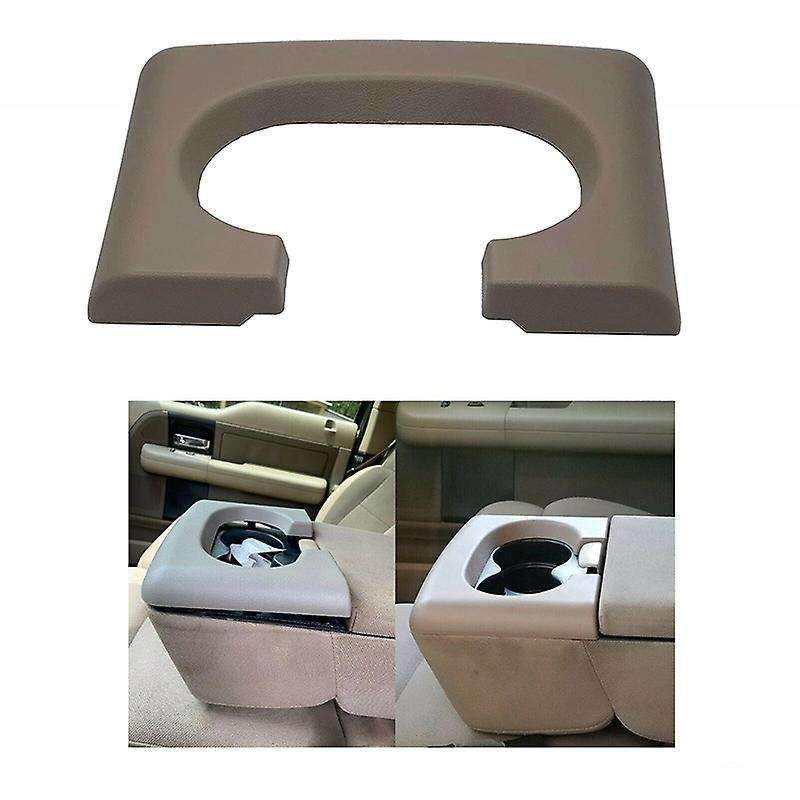 Center Console Cup Holder Armrest Pad Center Console Parts Replacement Tan for 2004-2014