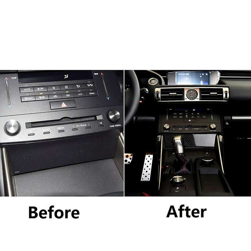 Center Console Cover Trim Carbon Fiber Interior Accessories for IS250 IS300 IS350 2014 2015 2016 201