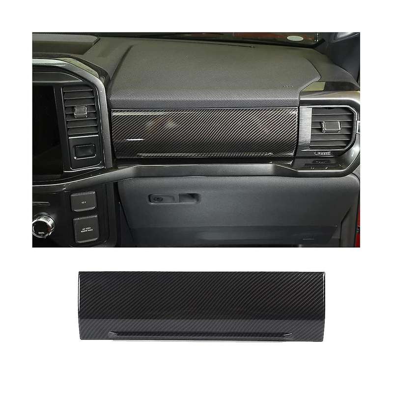 Center Console Dashboard Co-Pilot Panel Cover Trim Decorative for 2021-2023 Accessories - ABS Carbon