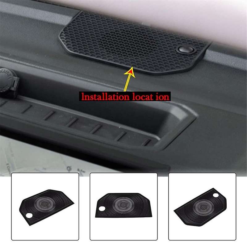 Center Console Dashboard Horn Speaker Cover Trim for Sequoia 2022-2024 Interior Accessories