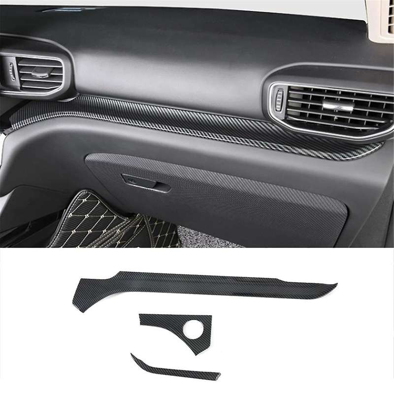 Center Console Dashboard Strip Trim Cover Carbon Fiber for Explorer 2020 2021 2022 Accessories