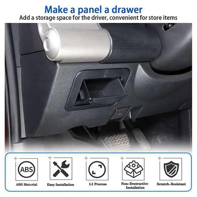 Center Console Fuse Storage Box for 2007-2021, Driver'S Seat Fuse Box Coin Container Inner Storage