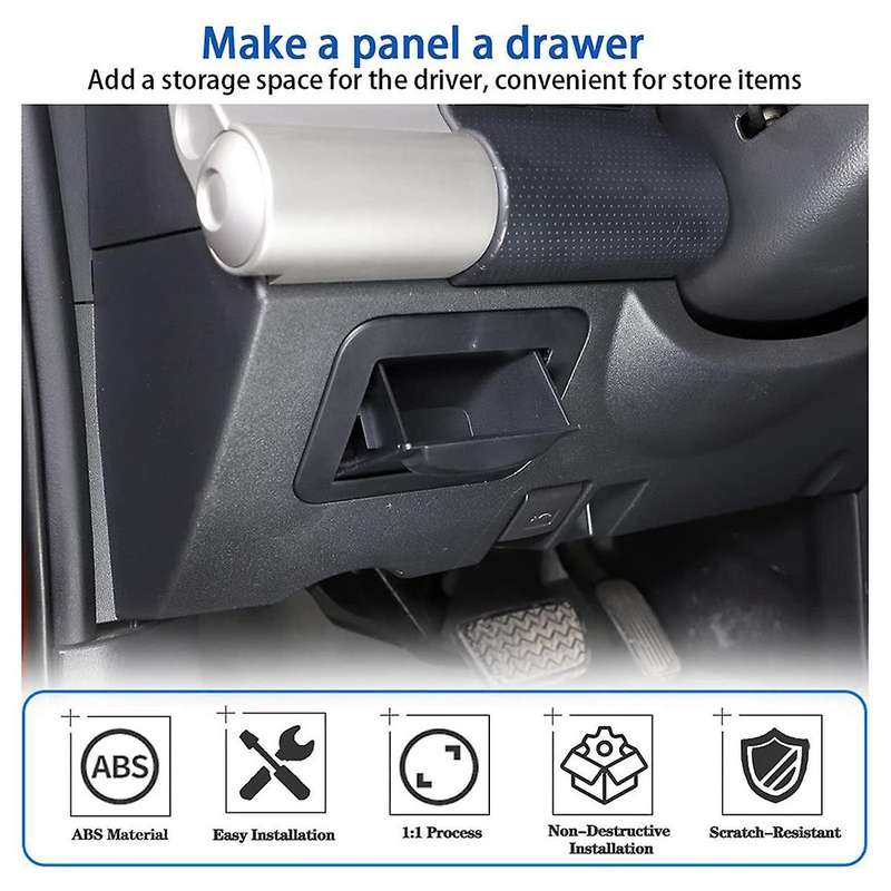 Center Console Fuse Storage Box for Cruiser 2007-2021, Driver's Seat Abs Fuse Box Coin Container In