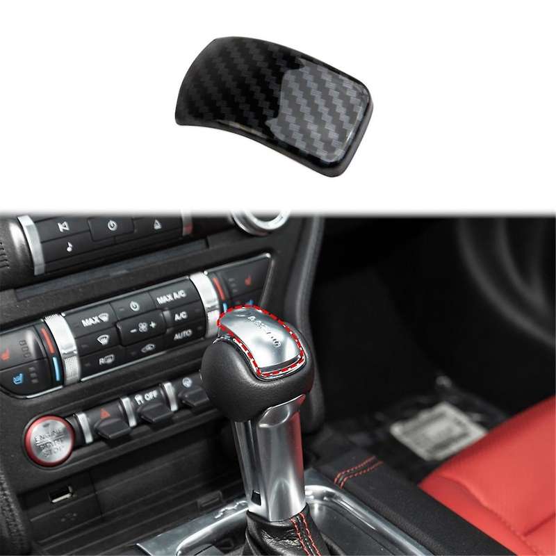 Center Console Gear Shift Head Cover Trim for 2024 Interior Accessories Carbon Fiber