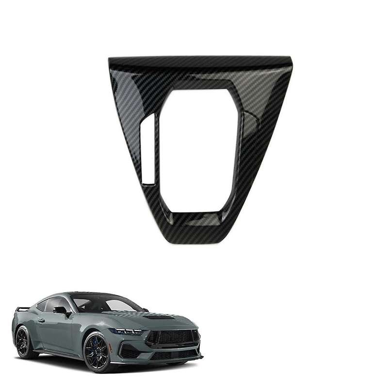 Center Console Gear Shift Panel Cover Trim for 2024 Interior Accessories Carbon Fiber ,AT