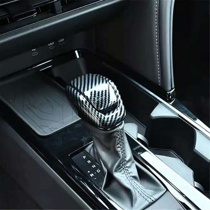 Center Console Gear Shift Knob Cover Trim Moulding for 9th 2024 2025 Accessories Carbon Fiber