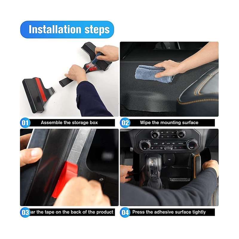 Center Console Gear Shift Organizer Tray for 2021 2022 2023, Gear Side Storage Box, Interior Access