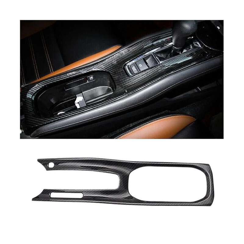 Center Console Gear Shift Panel Cup Holder Cover Trim Accessories for -V VEZEL 2015-2022 ,ABS Carbon