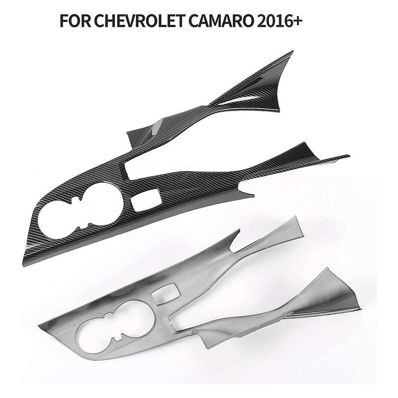 Center Console Gear Shift Panel Trim Cover Interior Decoration for 2016+ Accessories (ABS Carbon Fib
