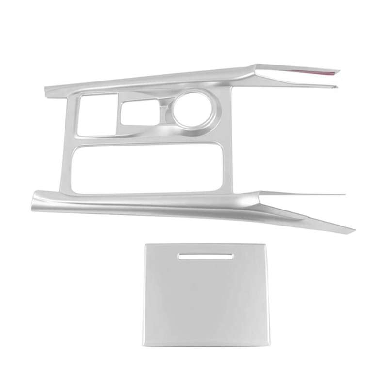 Center Console Gear Shifter Cup Panel Decoration Sticker Trim for Explorer U625 2020 2021 Matte Silv