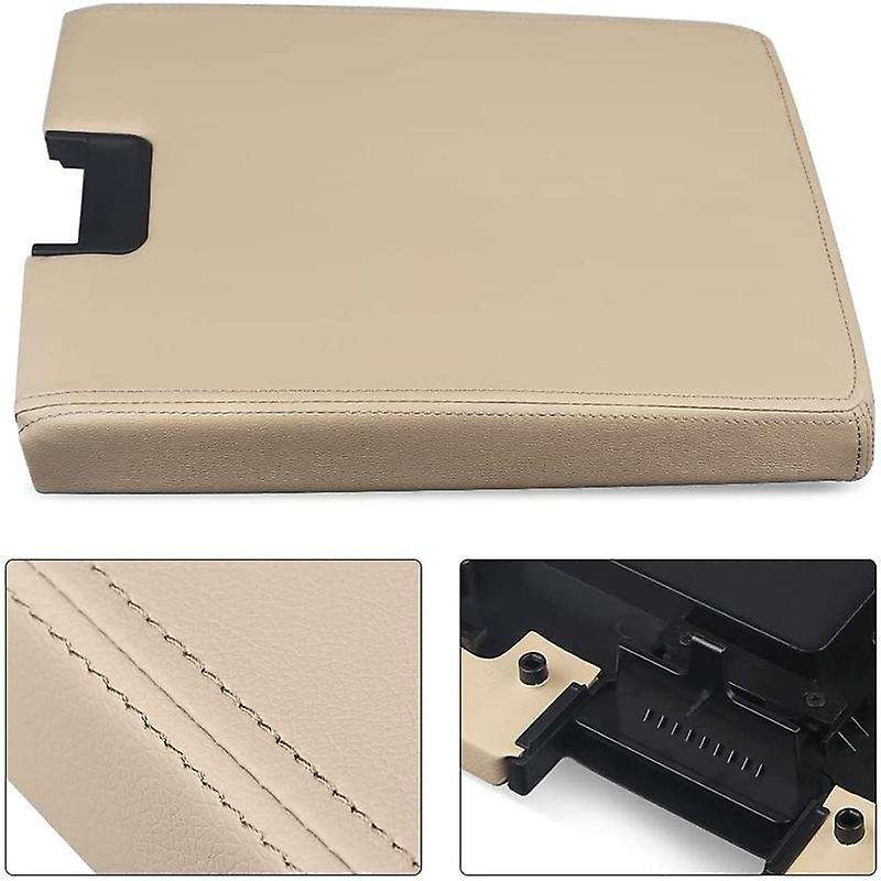 Center Console Lid Armrest Kit Cover with Latch for Pickup 20864154, Beige