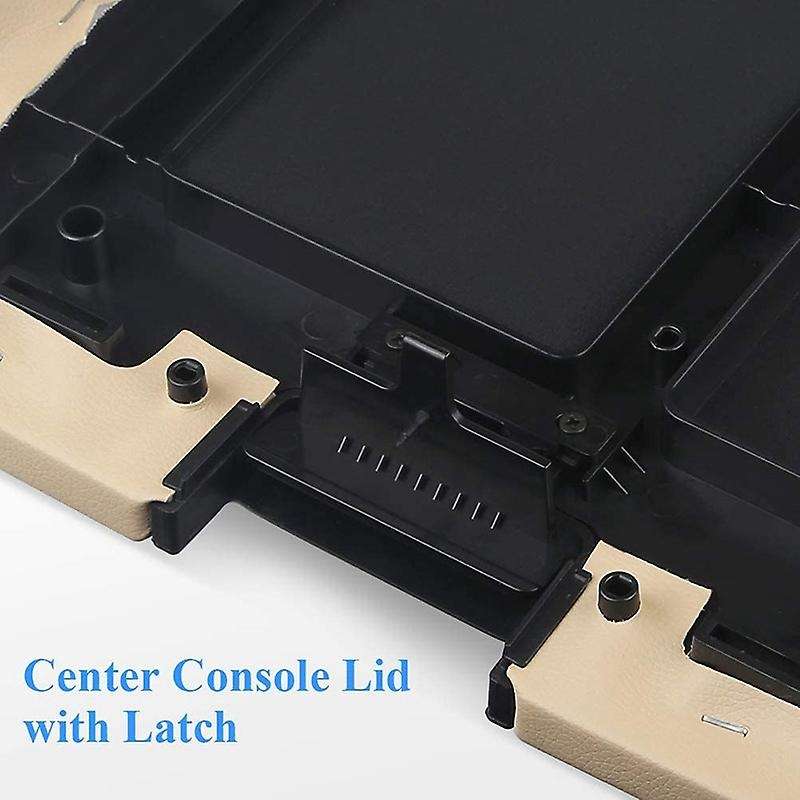 Center Console Lid Armrest Kit Cover with Latch for Pickup 20864154, Beige