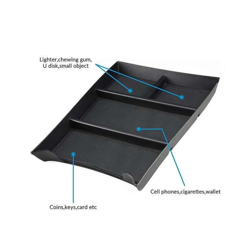 Center Console Lower Organizer Tray for R1t R1s 2022 2023 Accessories Armrest Organizer Insert Stora