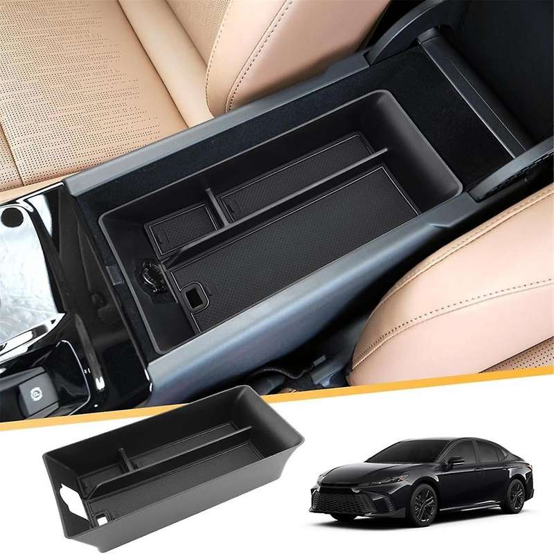 Center Console Organizer Armrest Storage Box Tray for LE/SE/XLE/XSE 2024 2025 Accessories