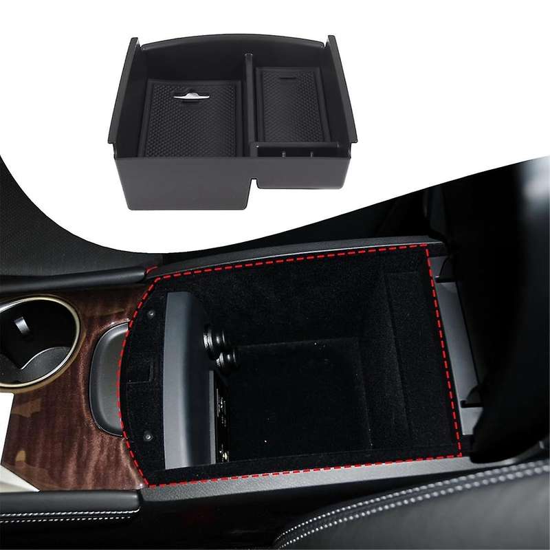 Center Console Organizer Armrest Storage Box Tray for Q50 2013-2018 Interior Accessories
