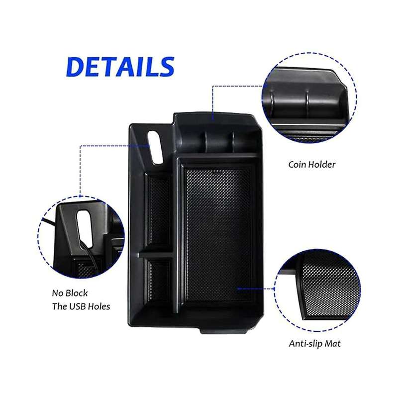 Center Console Organizer for 2021 2022 Sienna Xl40 Armrest Insert Secondary Storage Box Tray Access