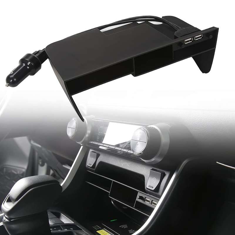 Center Console Organizer for 2021 2020 2019 Accessories, Tray Insert Divider Box with 2 Usb Ports
