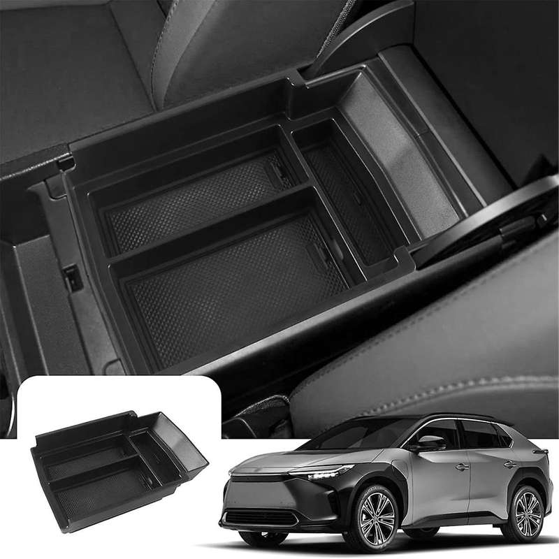 Center Console Organizer for BZ4X Solterra 2023 2024 Armrest Storage Box Insert Tray Accessories