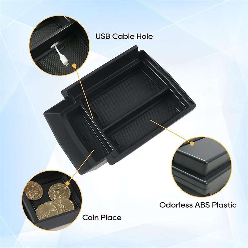 Center Console Organizer for BZ4X Solterra 2023 2024 Armrest Storage Box Insert Tray Accessories