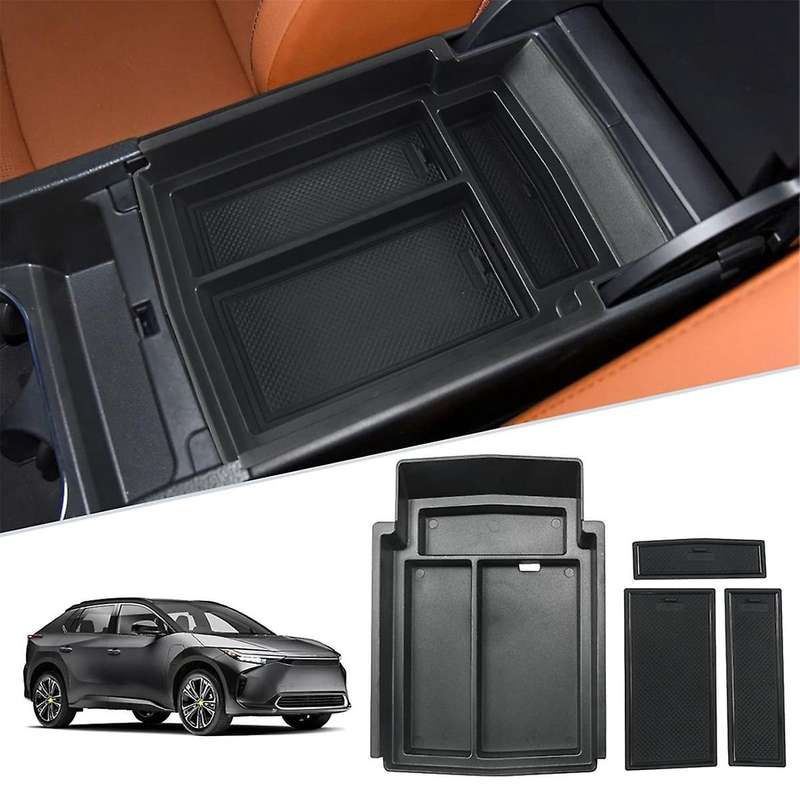 Center Console Organizer for BZ4X Solterra 2023 2024 Armrest Storage Box Insert Tray Accessories