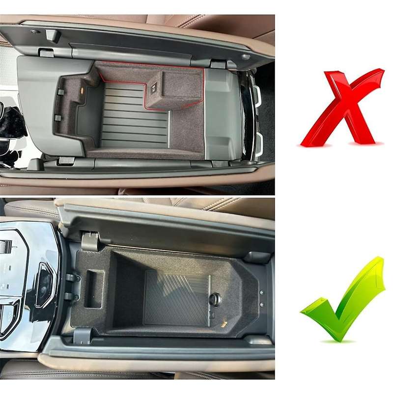 Center Console Organizer for 5 Series G60 2024 Armrest Storage Box Tray Interior Accessories