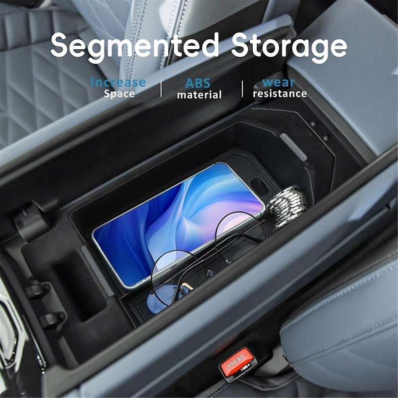 Center Console Organizer for 5 Series G60 2024 Tray Insert Secondary Storage Box Accessories