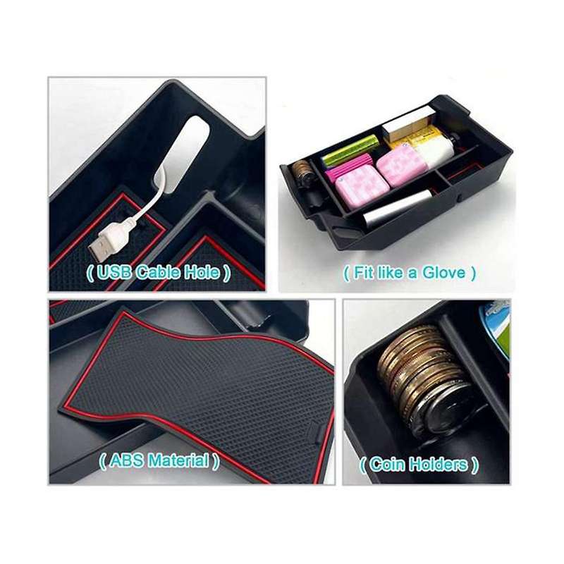 Center Console Organizer for 2021 2022 Sienna Xl40 Armrest Insert Secondary Storage Box Tray Accesso