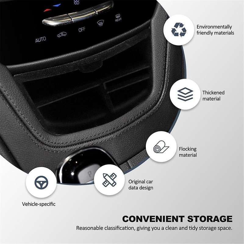 Center Console Organizer for XT5 2016-2023 XT6 2020-2023 Flocked Storage Organizer Console Tray Sto