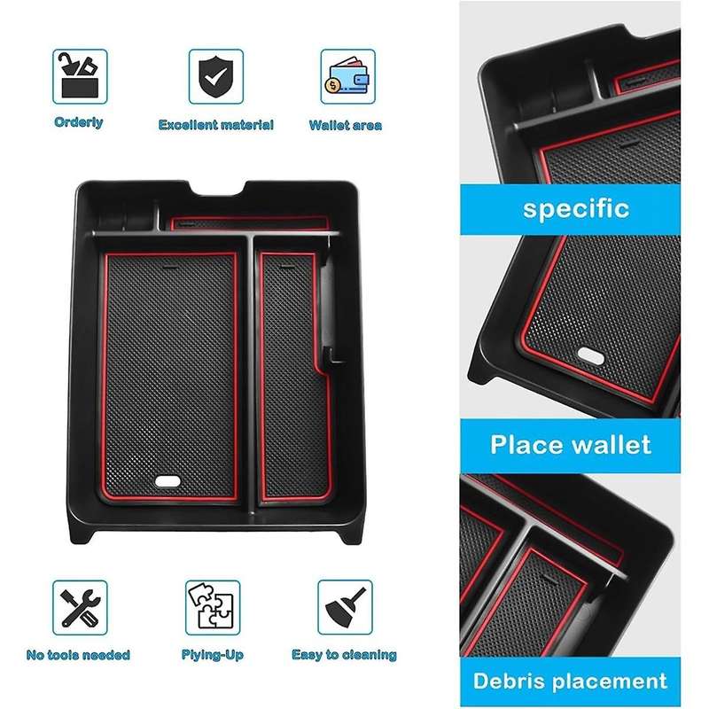 Center Console Organizer for Pilot 2023 2024 Accessories, Console Tray Armrest Container Storage Box