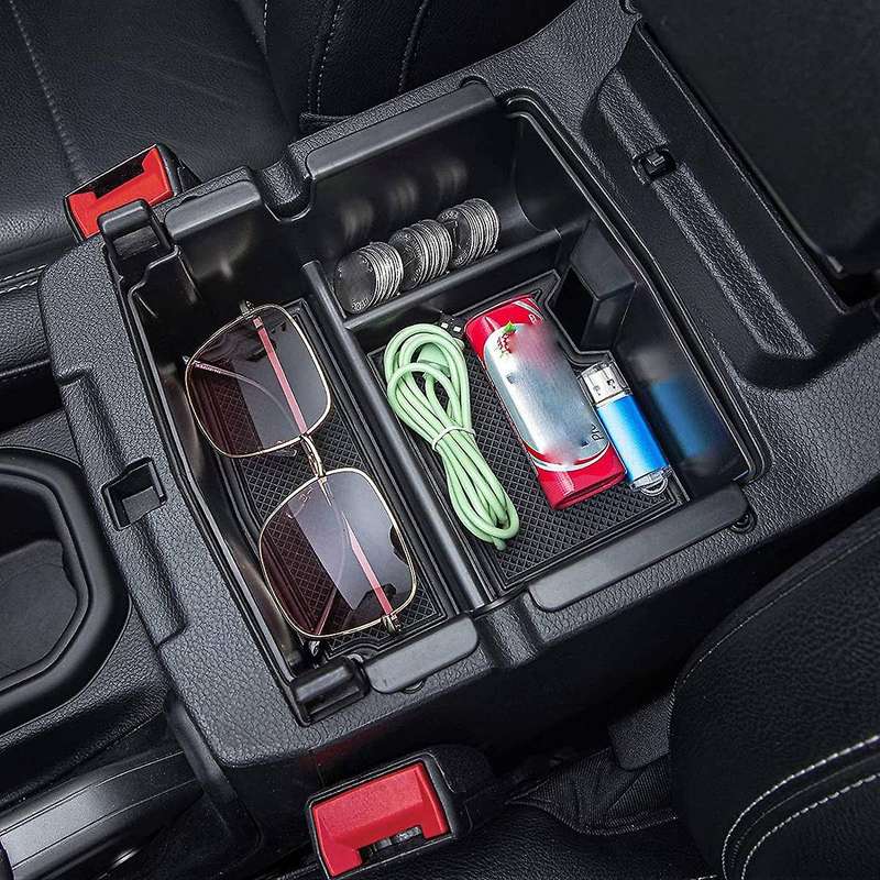 Center Console Organizer for Wrangler JL JLU & Gladiator JT 2018-2021 Armrest Storage Interior Box