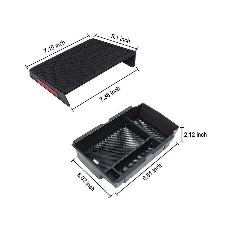 Center Console Organizer Tray and Armrest Storage Box for 2023 -v Accessories Insert Secondary