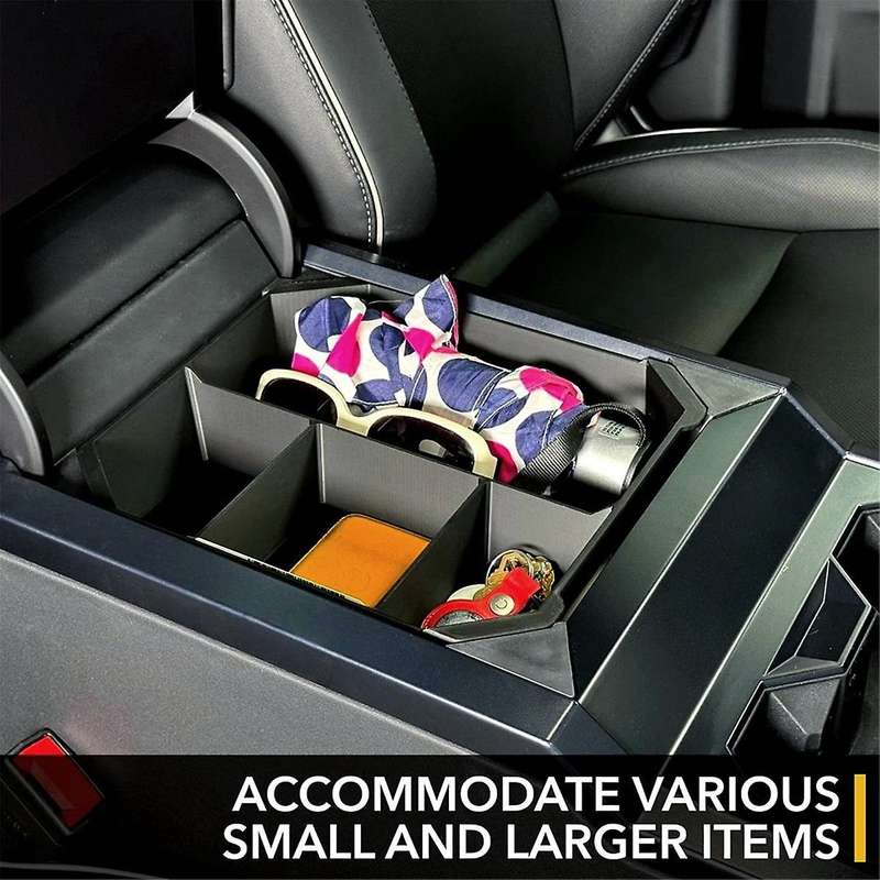 Center Console Organizer Tray for Cybertruck 2024 Armrest Compartment Storage Box Interior Accessori