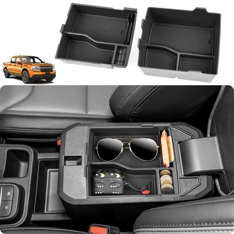 Center Console Organizer Tray for 2022 2023 2024 Accessories Armrest Storage Box Coin Container 2PC