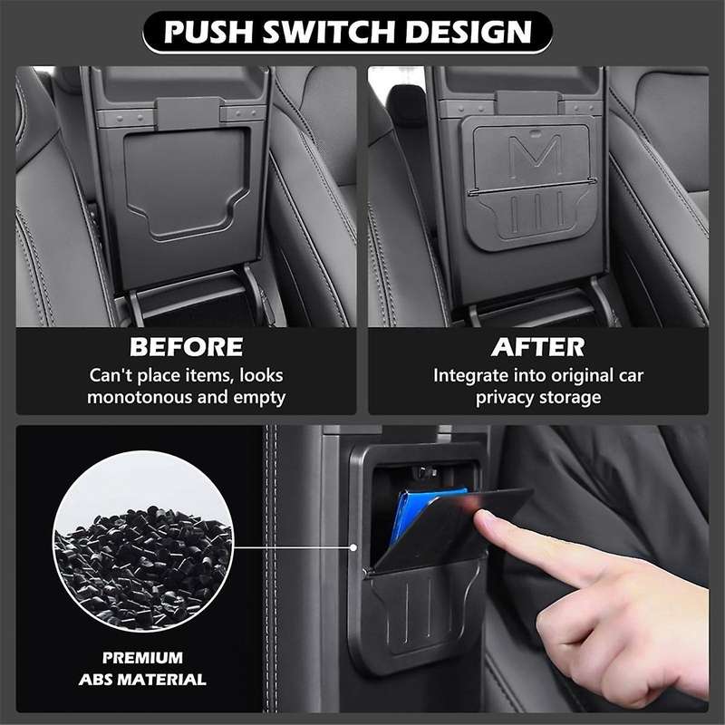 Center Console Organizer Tray for 2024 Accessories Cup Holder Insert Armrest Hidden Storage Box